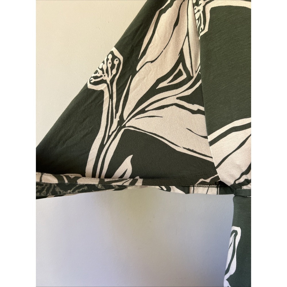 NEW Soma Soft Jersey Caftan Short Bra Dress Size Large Leaf it be Climbing Ivy - Picture 3 of 6